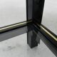 Hollywood Regency coffee table with 2 faceted glass plates, 1970s