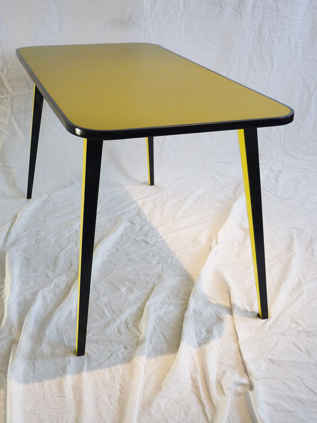 Lase wood side table