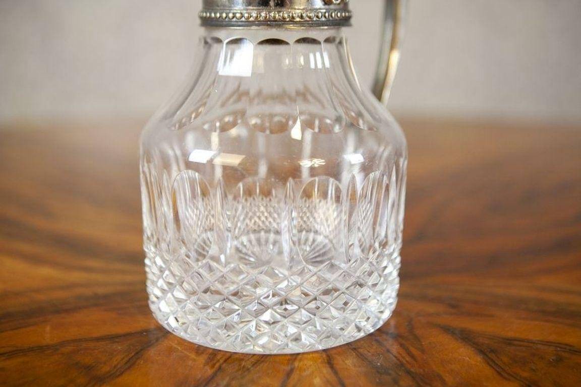 English Pitcher with Silver-Plated Handle, 1920s