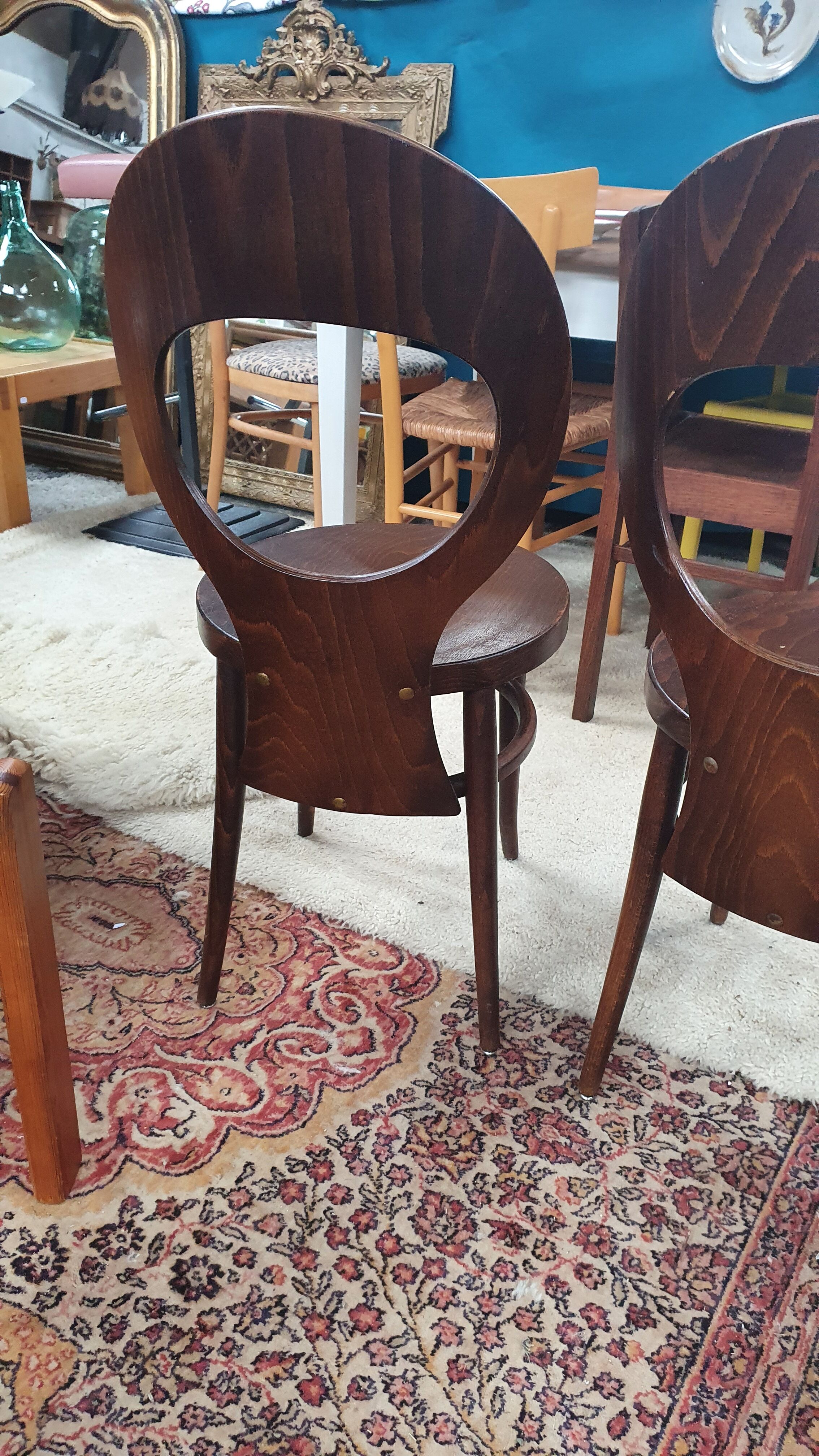 Set of 3 bistro chairs model Baumann's Seagull
