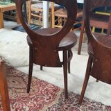 Set de 3 chaises bistrot modèle  mouette de baumann