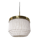 Lampe plafonnier à franges Midcentury Modern Hans-Agne Jakobsson Modèle T601, Suède