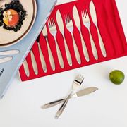 Service à poisson 12 pièces WMF inox avec coffret, années 60