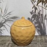 Ceramic lemon slip candy jar