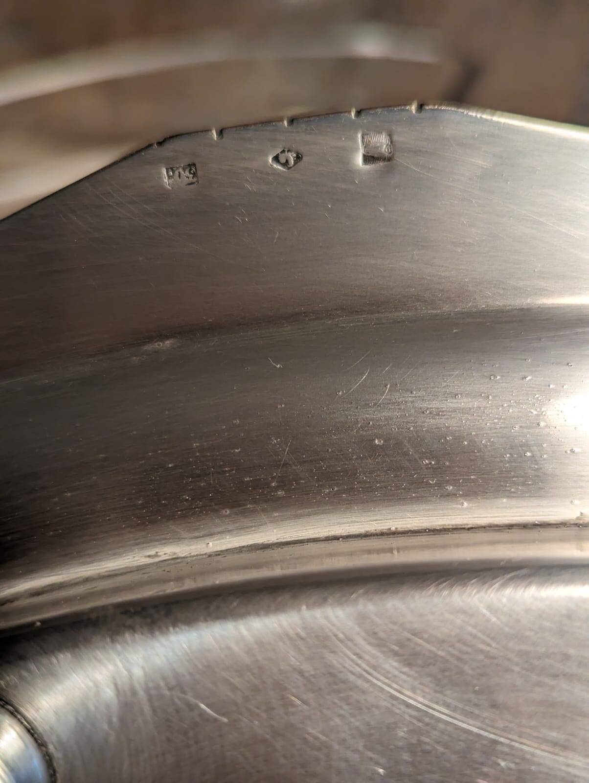 Silver metal aperitif server