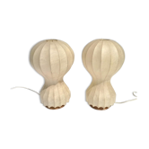 Set of 2 "Cocoon" desk lamps by the Castiglioni Brothers for Flos 1962