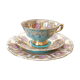 Tea cup with dessert plate