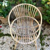 Rattan armchair for vintage children