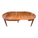 Round extendable dining table Louis XVI in cherry wood from the 1960s.