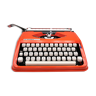 Typewriter hermes baby orange coral cursive revised ribbon new