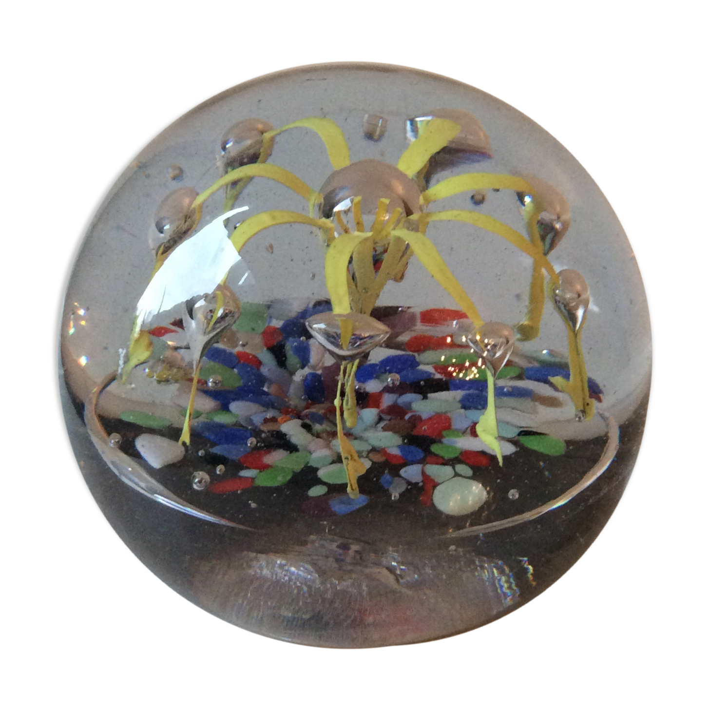 Glass sulching ball paper press