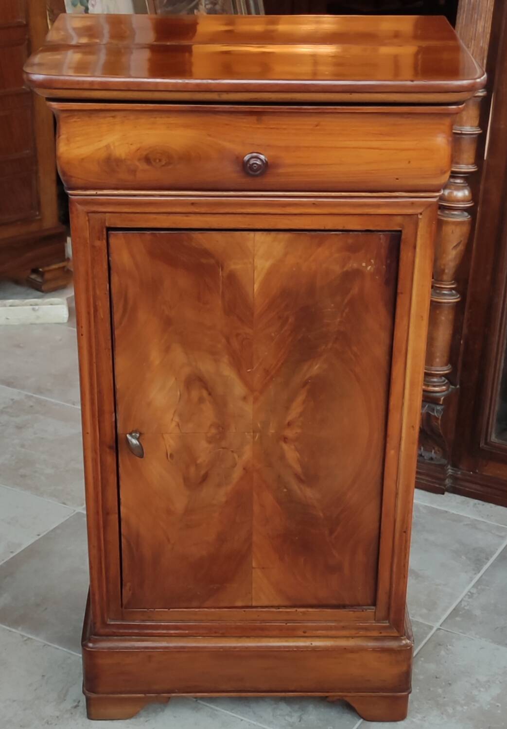 Old Bedside Furniture Side Table Night Table Louis Philippe /