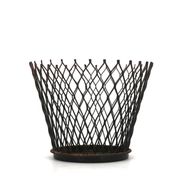 Black mesh metal cache pot in the style of Mathieu Matégot, 1950s.