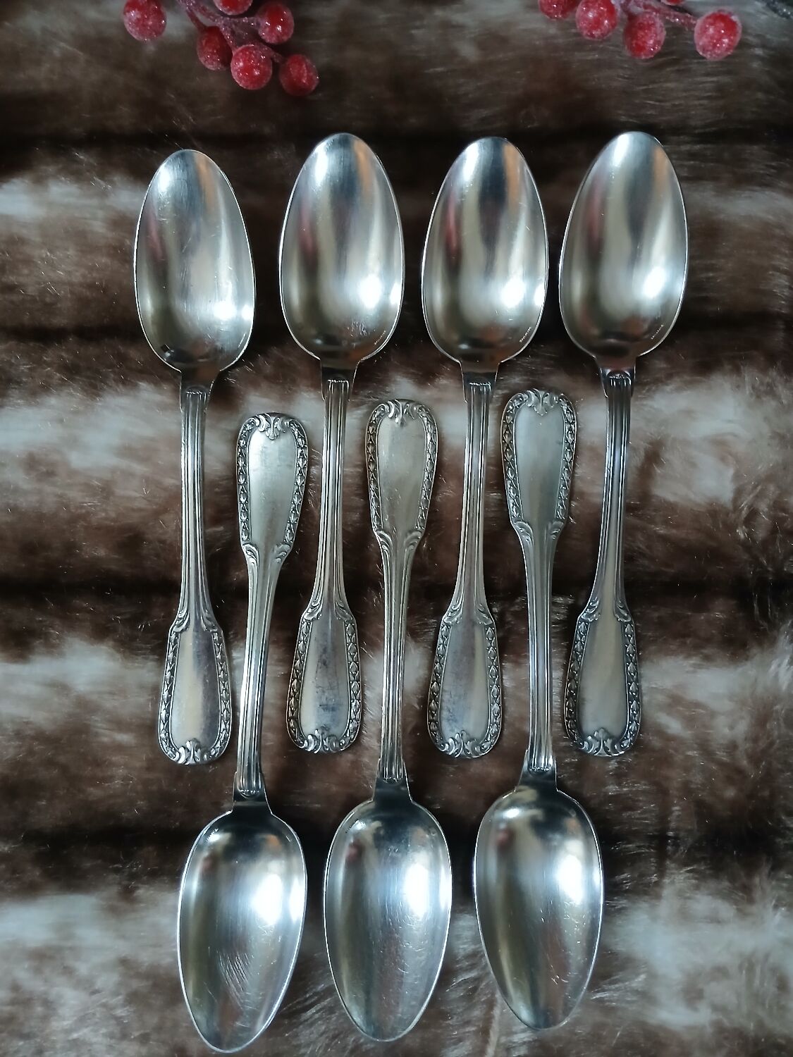 14 antique silver-plated cutlery sets