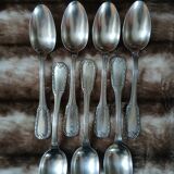 14 antique silver-plated cutlery sets