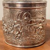 Silver-plated coffee box by Hooijkaas Silversmiths for Douwe Egberts 1960s