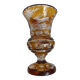Amber crystal vase