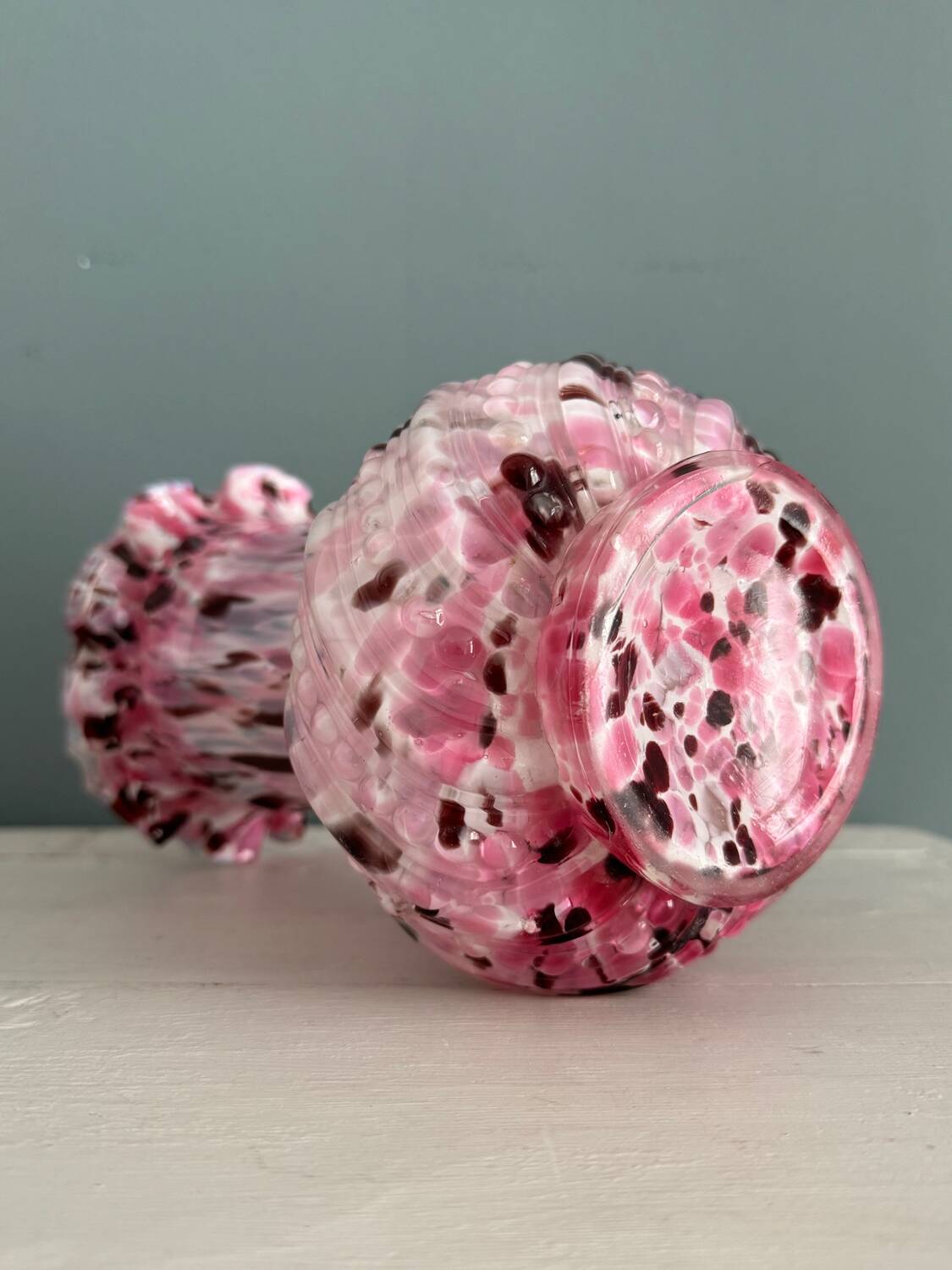 19th century blown Clichy glass vase