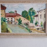 Vintage oil painting on canvas signed