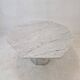 Italian carrara marble octagon garden or dining table, 1960s