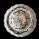 2 earthenware plates from Gien, paradise birds.