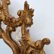 20th century large gilded baroque style mirror by Deknudt, Belgium