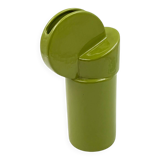 Space age green ceramic vase, Pietro Arosio, Parravicini Italy ca. 1960