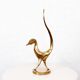 Oiseau brutaliste en bronze par Yves Lohé, années 80