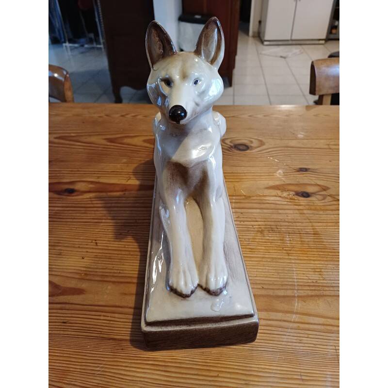 "Dog" earthenware by: L.François