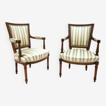 A pair of armchairs, Sweden, circa 1870.