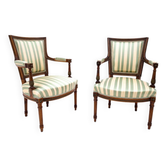 A pair of armchairs, Sweden, circa 1870.