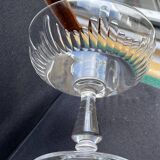 6 Baccarat champagne glasses – Art Nouveau