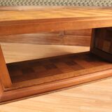 Art deco dining room table with chequered pattern