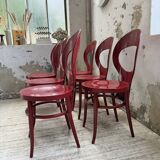 Set 6 chaises bistrot Baumann modèle Mouette