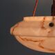 Large Art Deco pendant lamp in marbled glass with rope suspension, 1920s-1930s