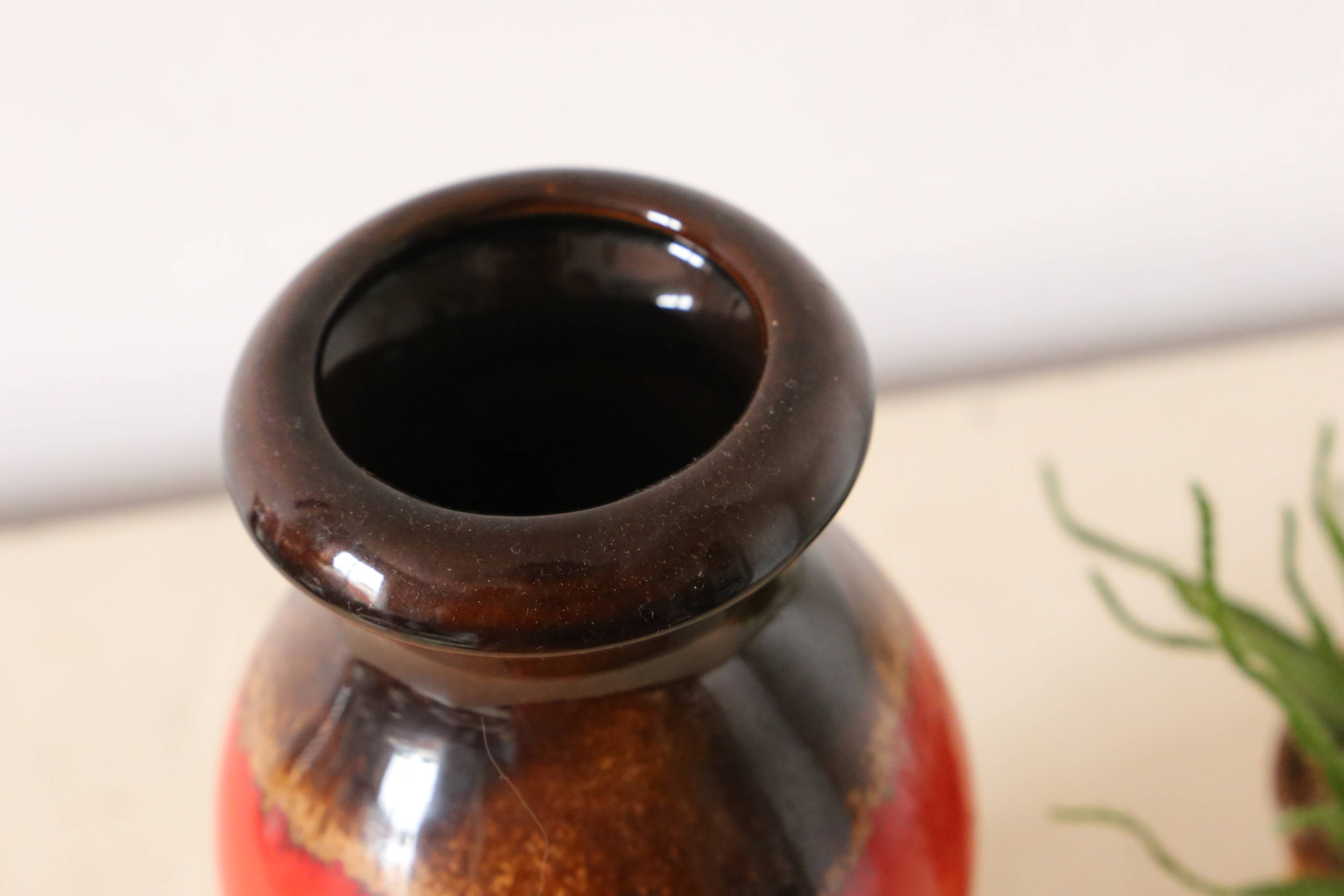 Vase en céramique allemande, Scheurich, west germany, 1960, vintage