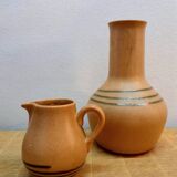 Sarreguemines cups and vase, Chaumière model