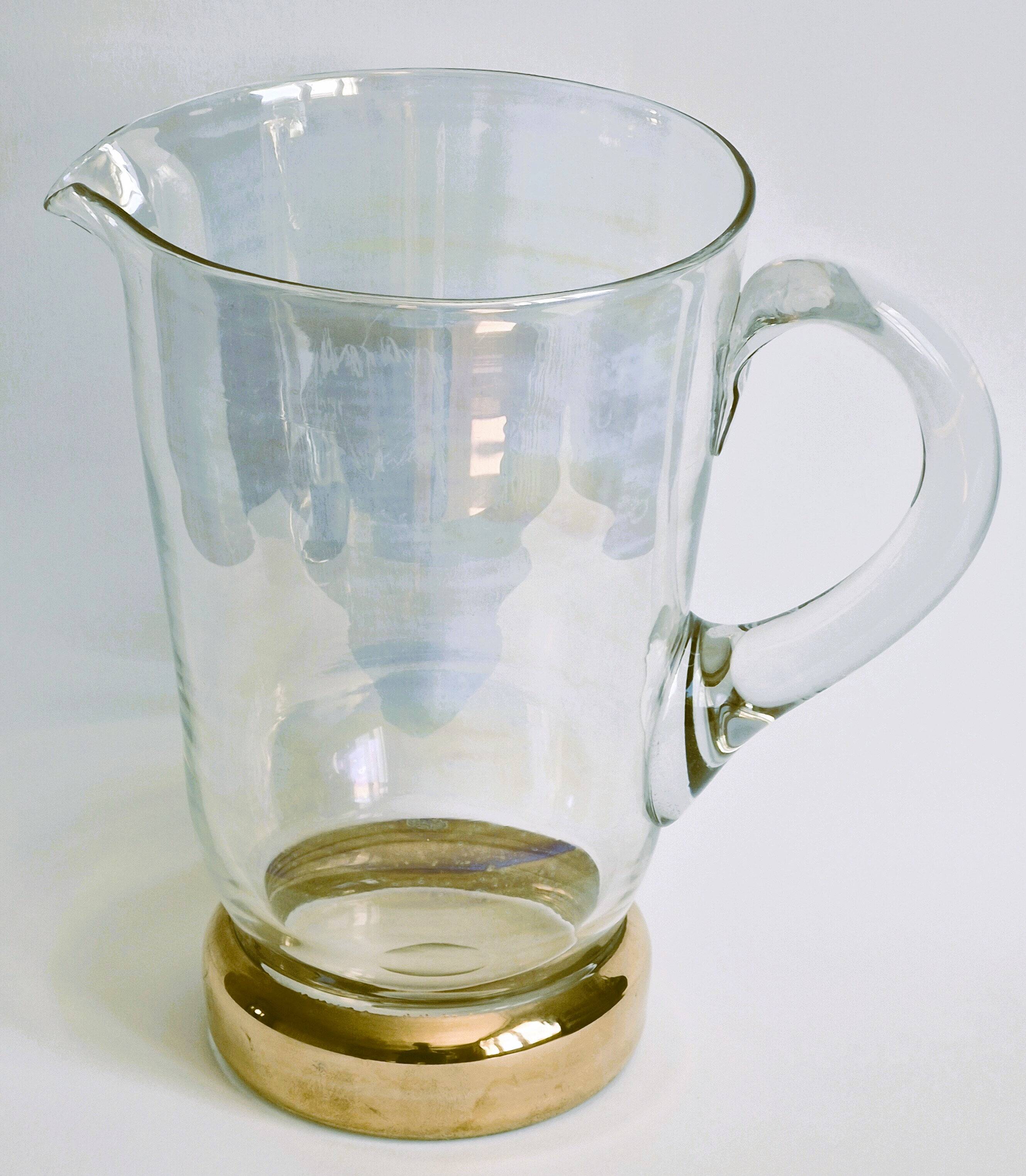 Orangeade set in colored glass