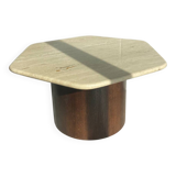 Travertine coffee/side table