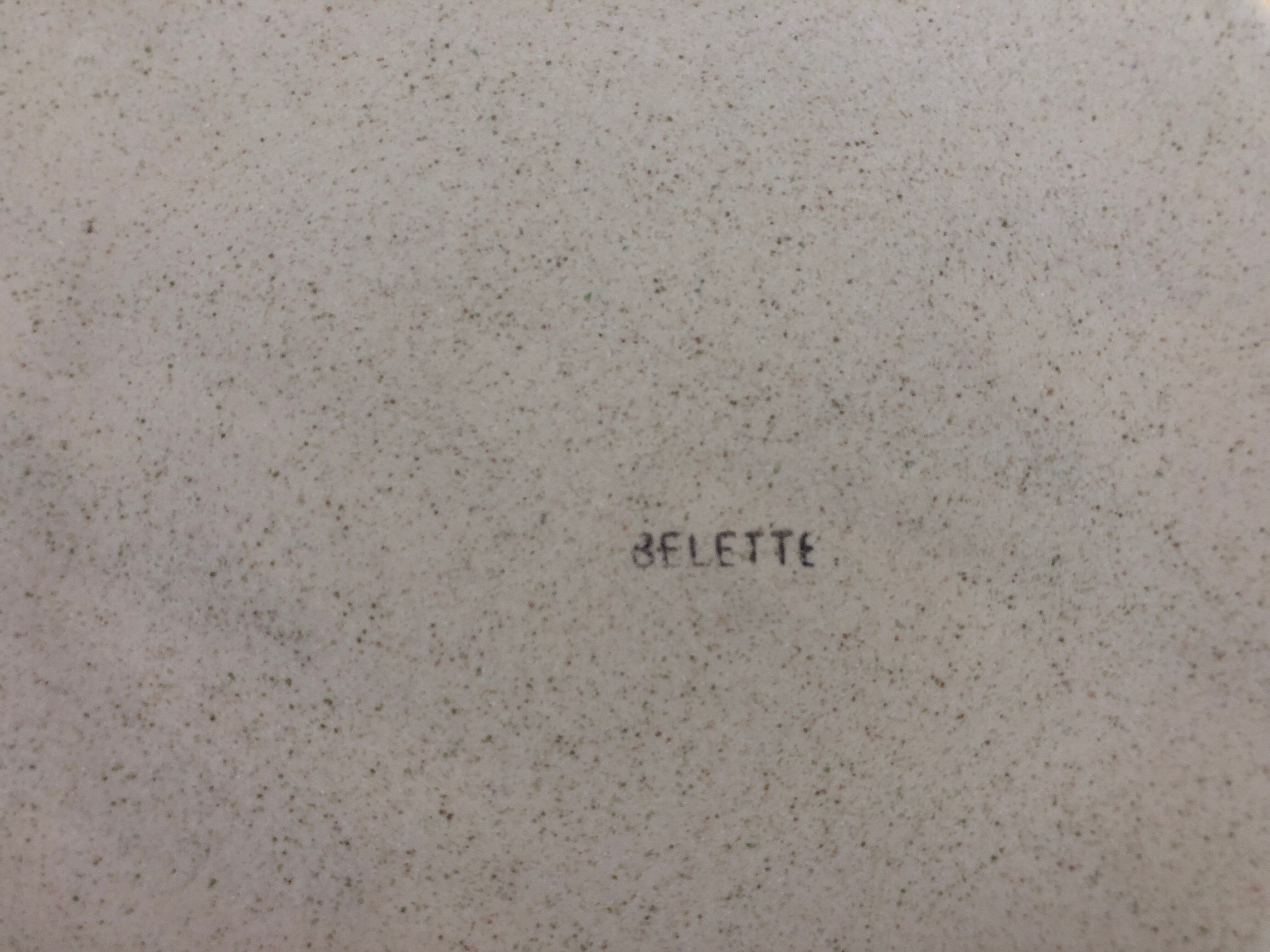 Dish with Bell in speckled sandstone