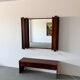 Miroir des années 1970 avec armoire, Norvège