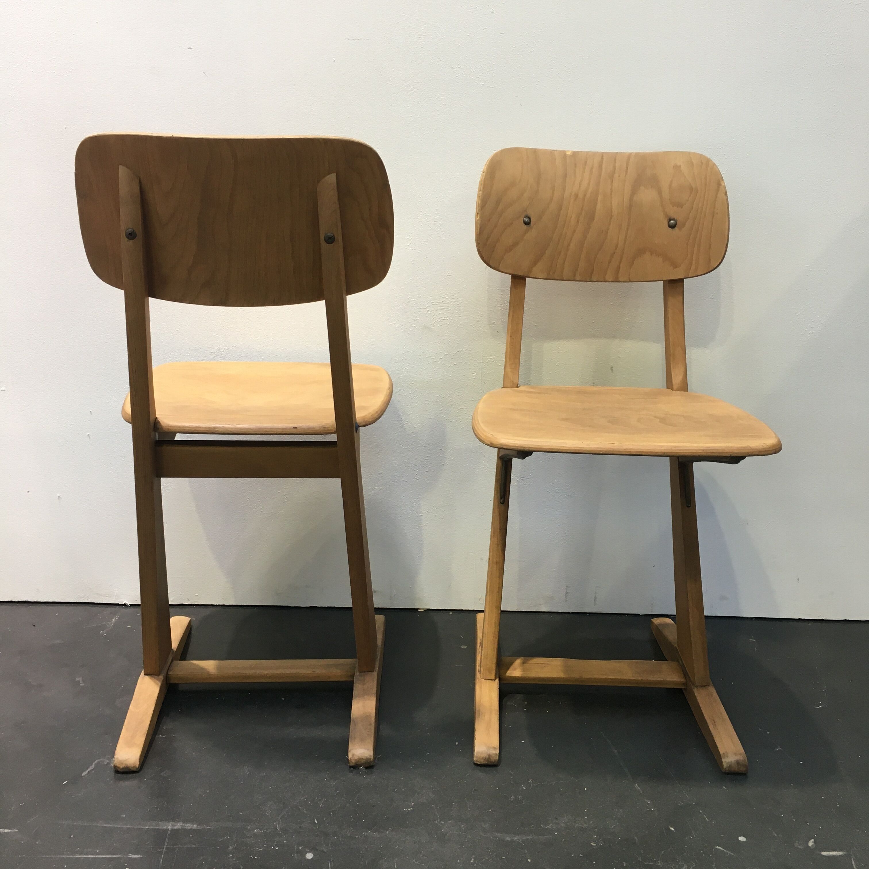 Paire de chaises par Karl Nothhelfer pour Casala