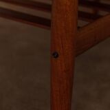 Table basse en teck danois par Grete Jalk avec cadre à lattes, années 1960.