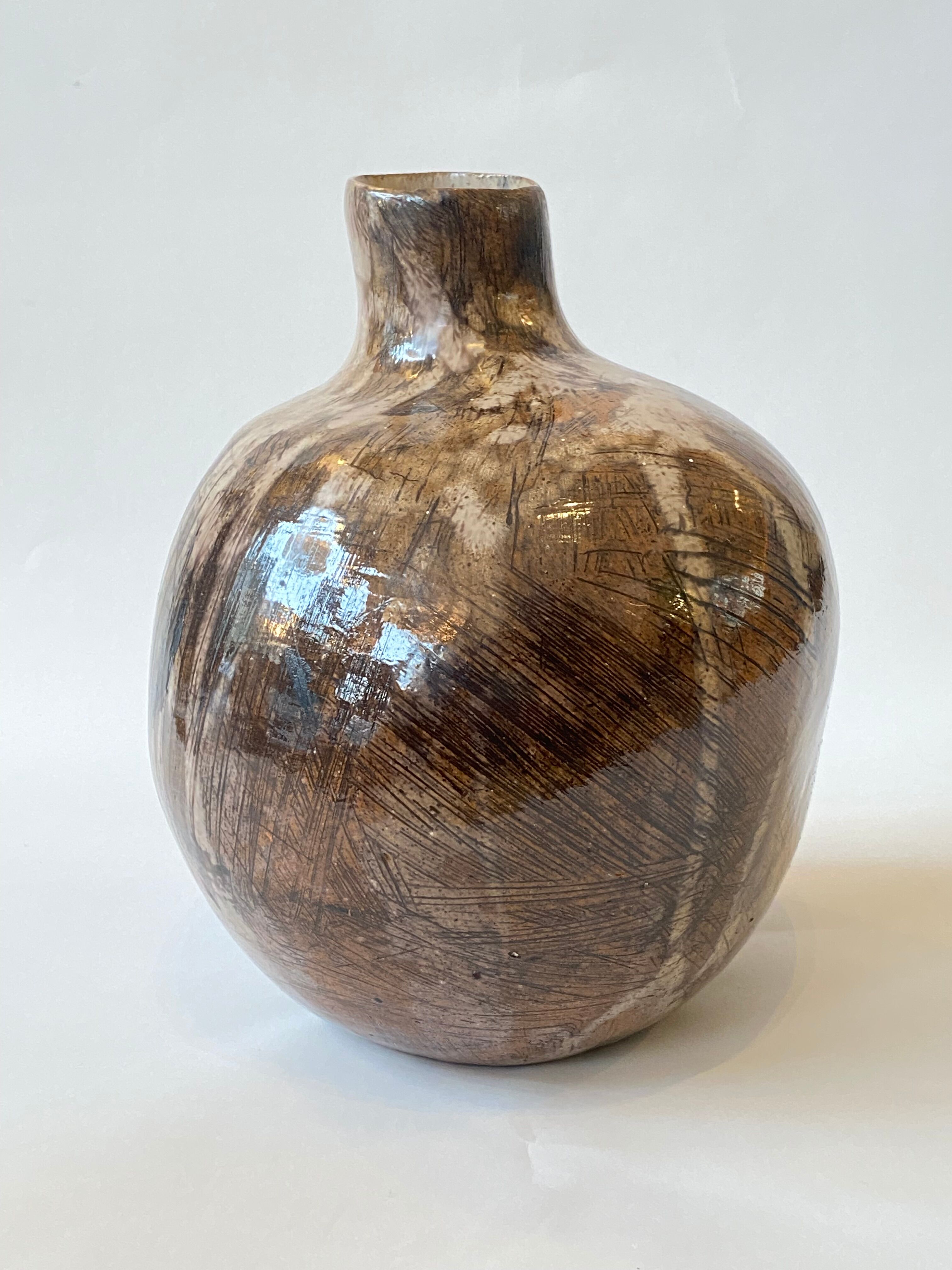 Free-form contemporary ceramic vase