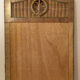 Vintage braided rattan mirror.