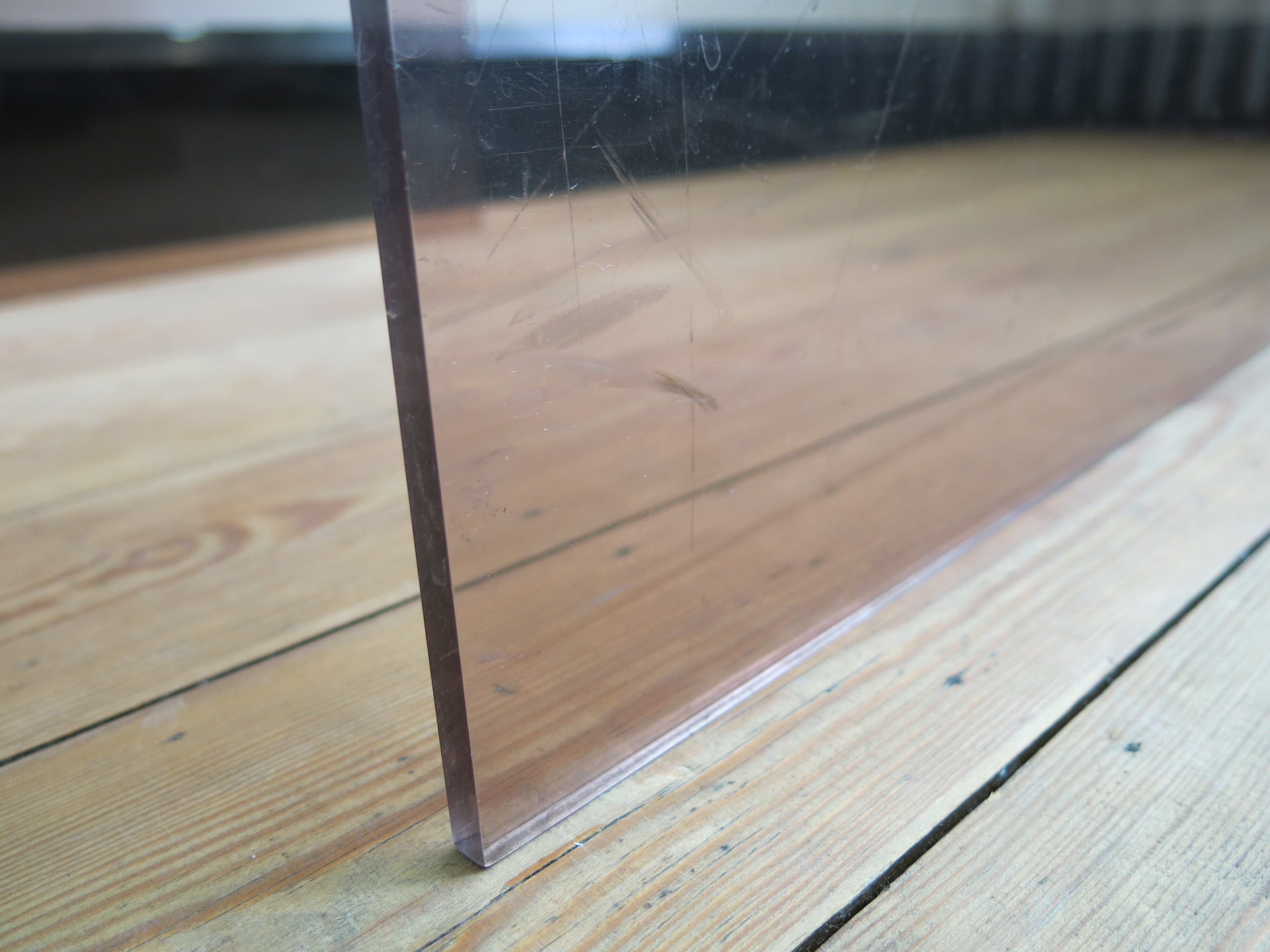 Plexi nesting tables by Michel Dumas