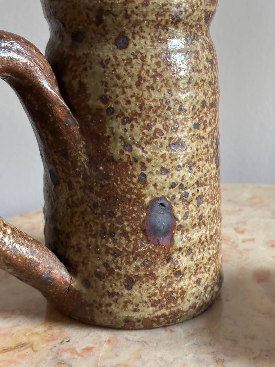 Pyrite stone jug