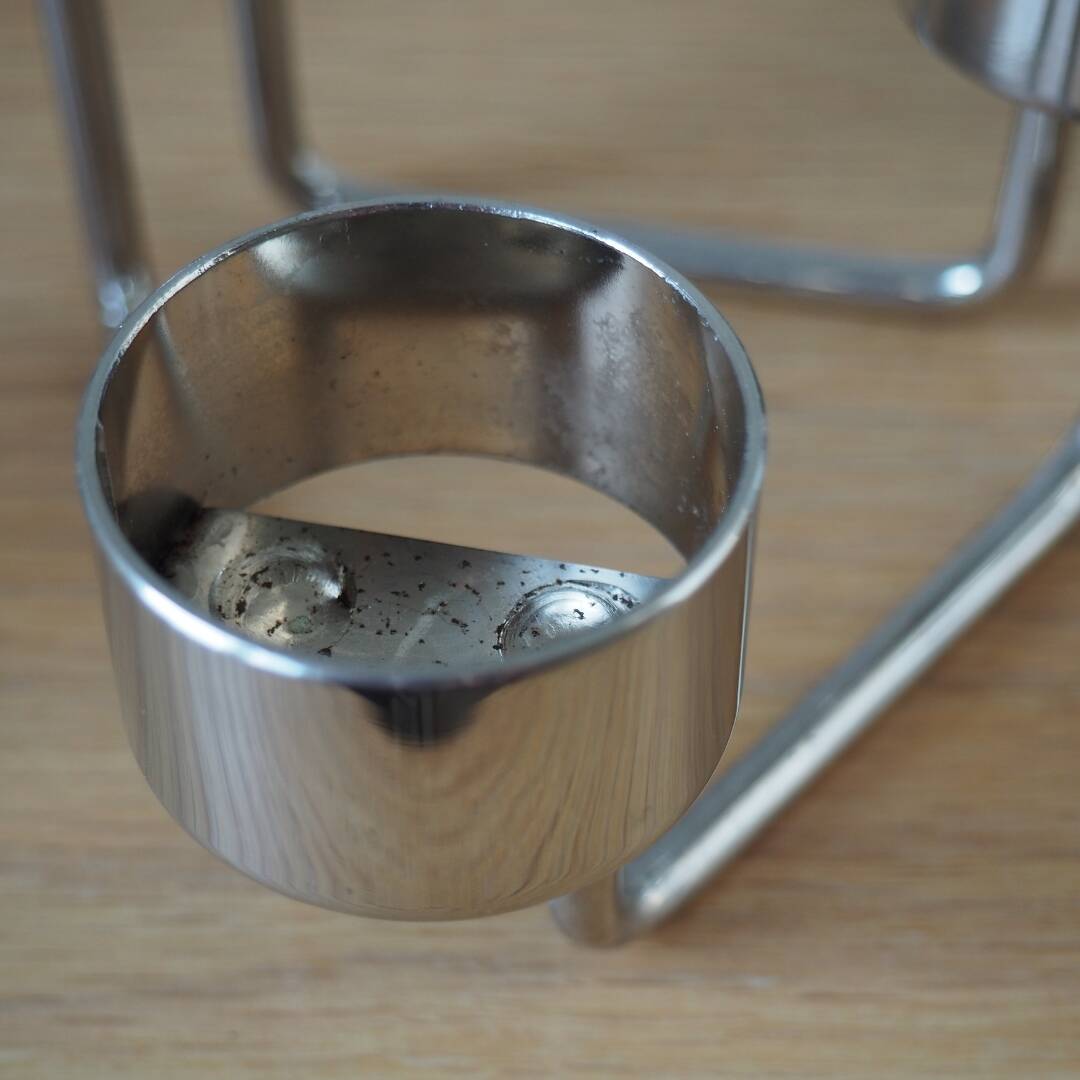 Danish Design - Handmade Steel Tommy Larsen Candle Holders - Design of Denmark, 1970s 1980s