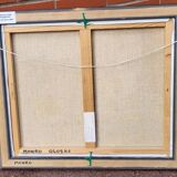 20th Century Vintage Abstract Oil on Canvas Signed Painting