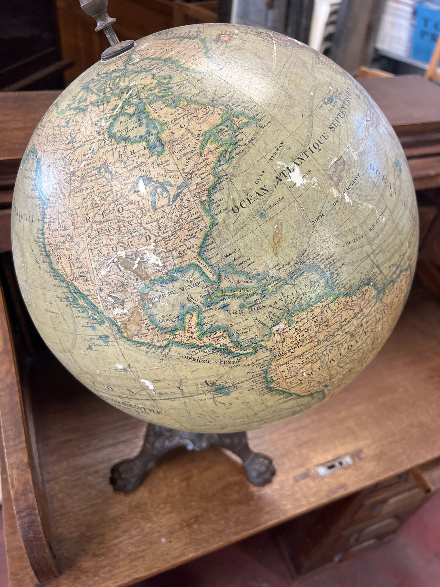 Globe Terrestre Napoleon 3